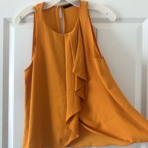 Zara wrap yellow blouse